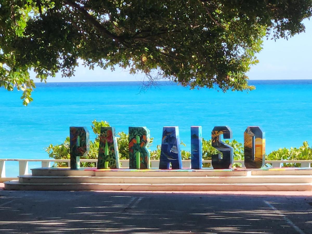 Beachfront Apartment, Quiet 4 Beds, 1 Bath, Ac, Wi-Fi, Hot Water, In Paraiso Near Los Patos Exterior foto